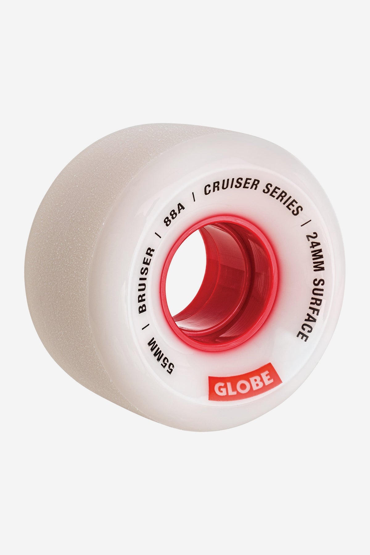 Bruiser Cruiser Wheel 55mm - White/Red/55