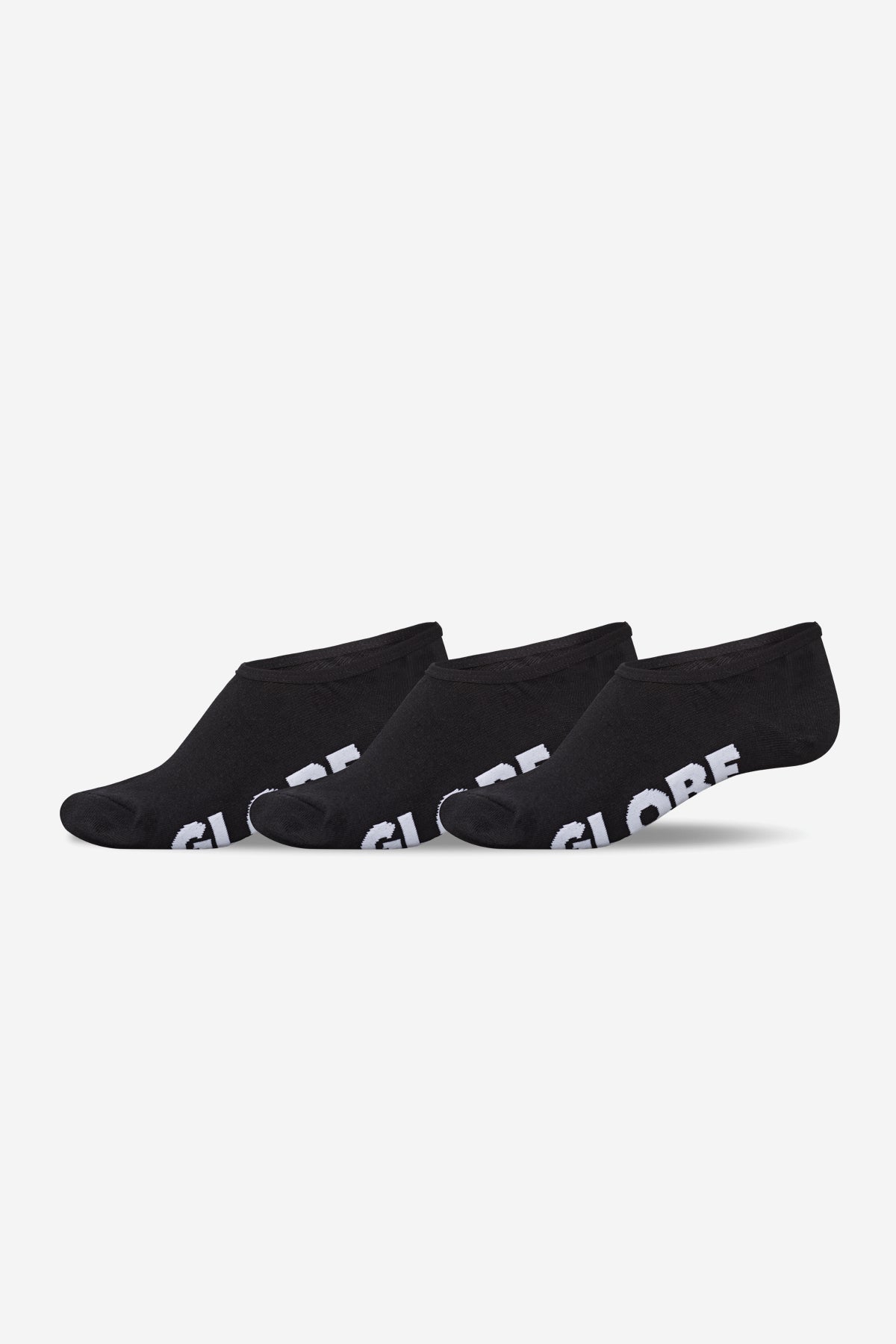 Low Impact Invisible Sock 3 PK - Black